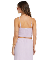 The Billabong Womens Lost Lovers Crop Top in Amethyst Smoke
