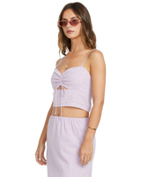 The Billabong Womens Lost Lovers Crop Top in Amethyst Smoke