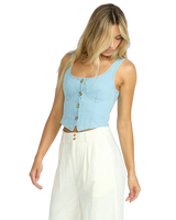 The Billabong Womens Sun Washed Vest in Salt Blue