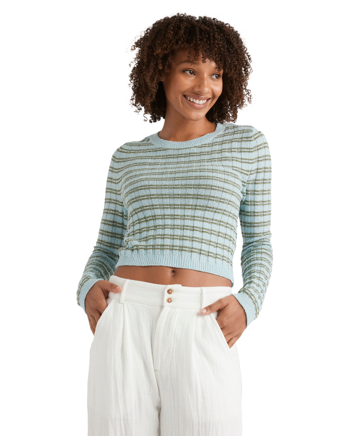 The Billabong Womens Clare Jumper in Misty Blue