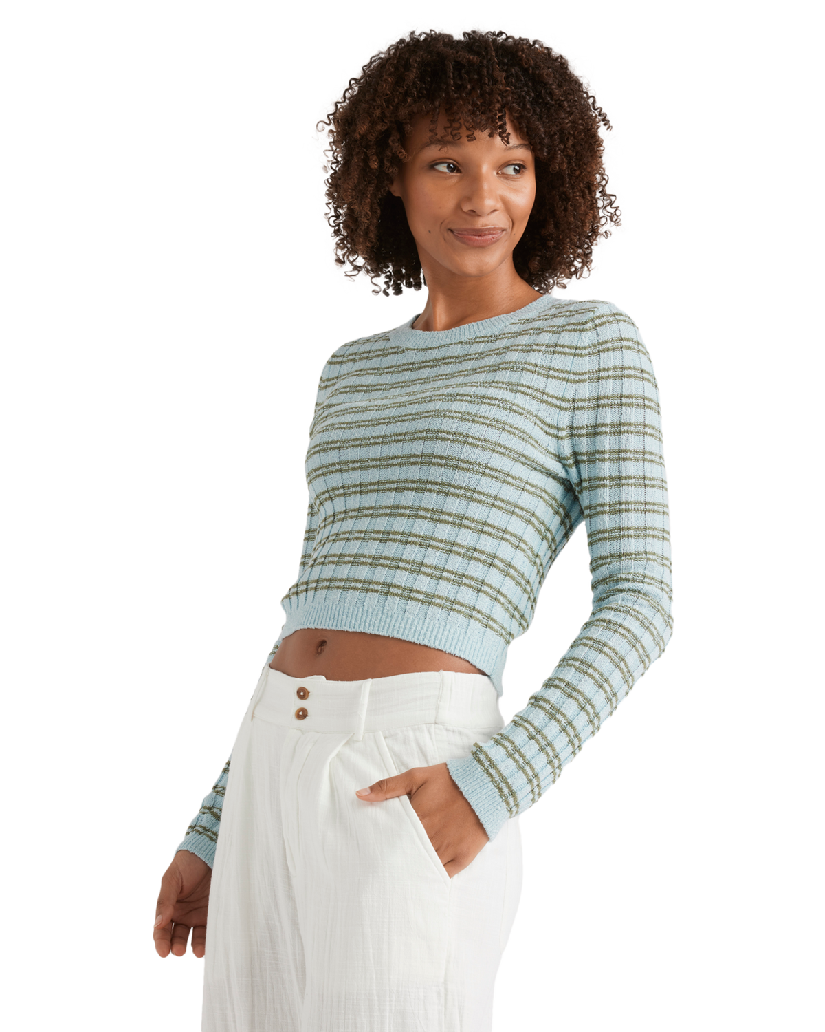 The Billabong Womens Clare Jumper in Misty Blue
