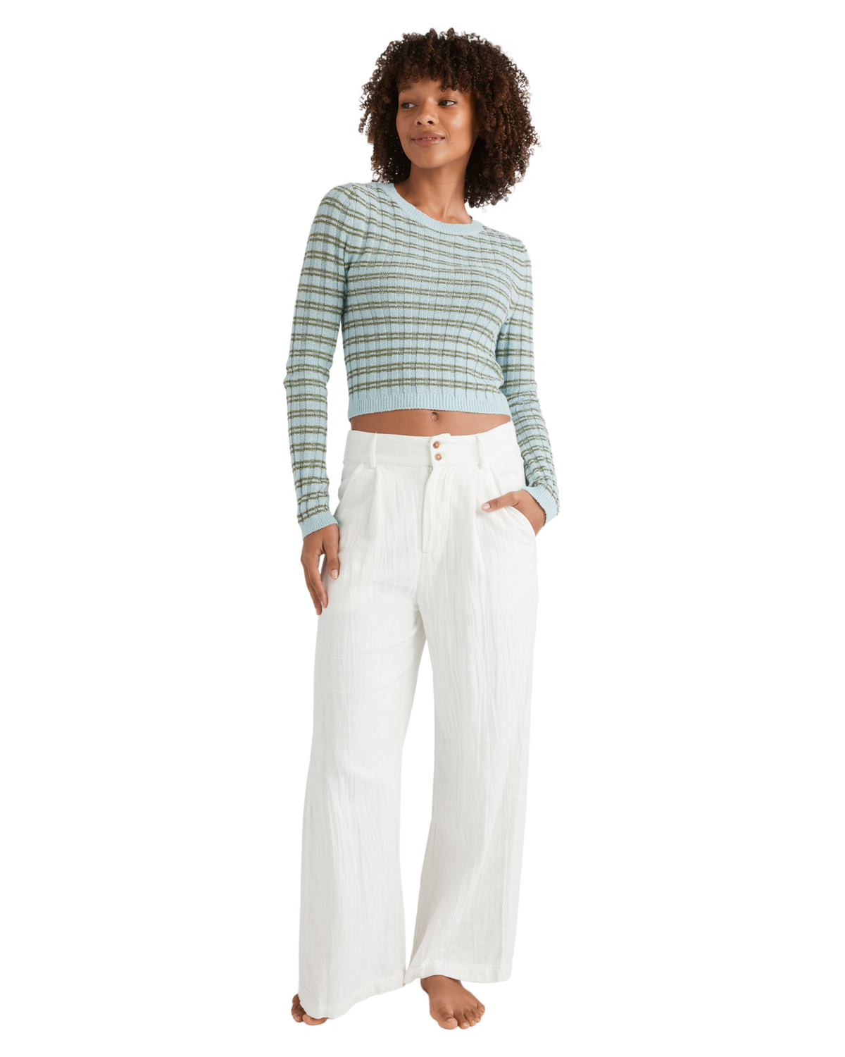 The Billabong Womens Clare Jumper in Misty Blue