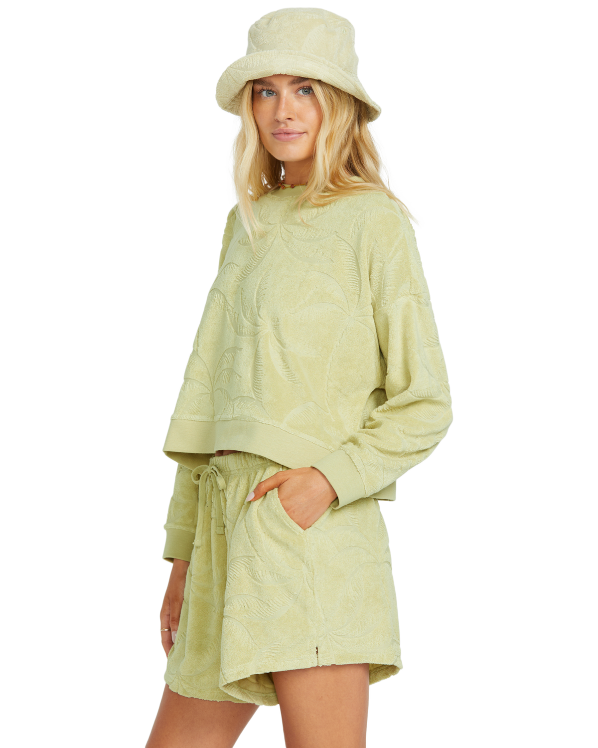 The Billabong Womens Sun Tempo Shorts in Wasabi
