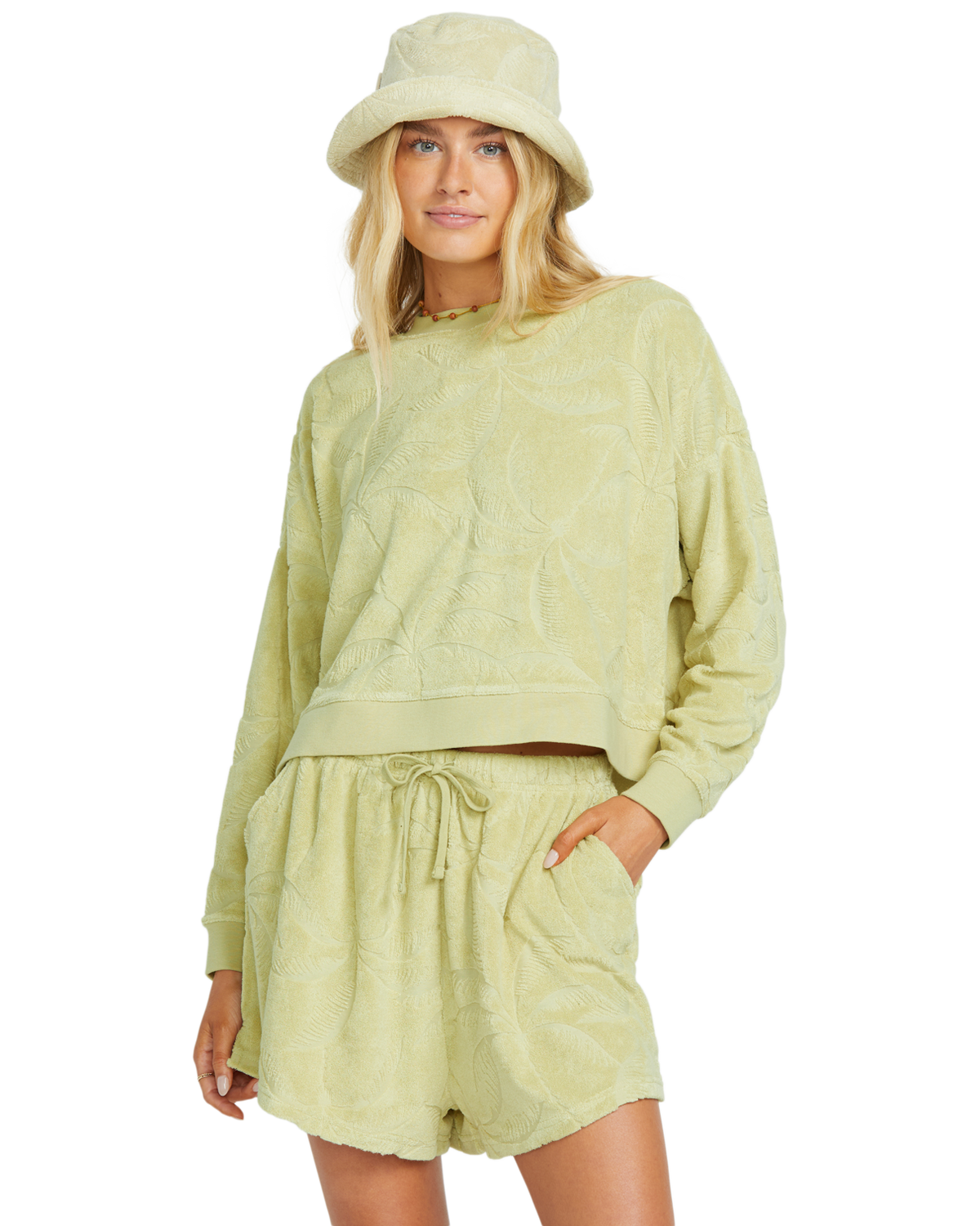 The Billabong Womens Sun Tempo Shorts in Wasabi