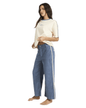 Sea Tone Trousers in Stone Blue
