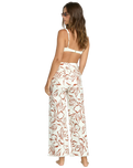 Free Fall Printed Twill Trousers in Salt Crystal