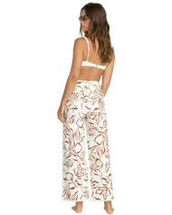 Free Fall Printed Twill Trousers in Salt Crystal