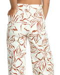 Free Fall Printed Twill Trousers in Salt Crystal