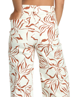 Free Fall Printed Twill Trousers in Salt Crystal