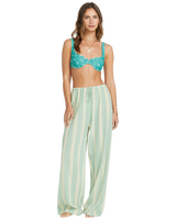 The Billabong Womens Sunny Daze Trousers in Island Green