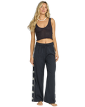 The Billabong Womens Days End Trousers in Black Sands