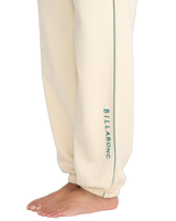 The Billabong Womens Triple Palms Fleece Joggers in Whitecap