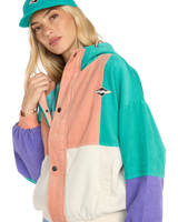 The Billabong Womens Set The Tone Jacket in Aqua Haze