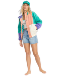 The Billabong Womens Set The Tone Jacket in Aqua Haze