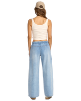 The Billabong Womens Zonte Elastic Waist Jeans in Shaded Wash