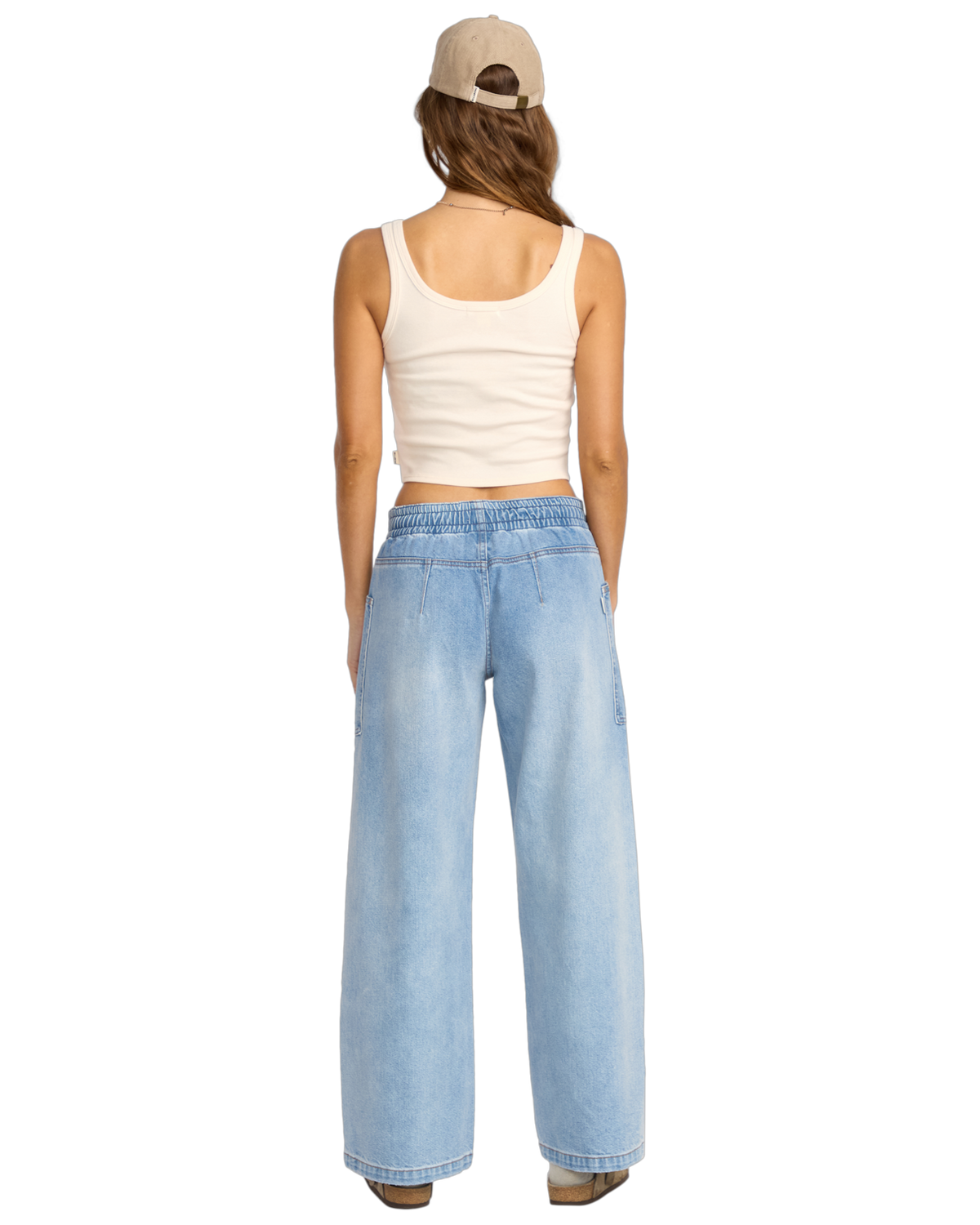 The Billabong Womens Zonte Elastic Waist Jeans in Shaded Wash