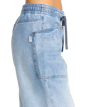 The Billabong Womens Zonte Elastic Waist Jeans in Shaded Wash
