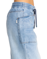 The Billabong Womens Zonte Elastic Waist Jeans in Shaded Wash