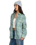 The Billabong Womens Forge Fleece Shacket in Multi