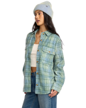 The Billabong Womens Forge Fleece Shacket in Multi