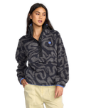 The Billabong Womens Adventure Division Switchback Fleece Jacket in Black Sands