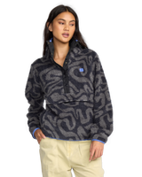 The Billabong Womens Adventure Division Switchback Fleece Jacket in Black Sands