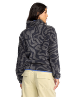 The Billabong Womens Adventure Division Switchback Fleece Jacket in Black Sands