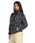 The Billabong Womens Adventure Division Switchback Fleece Jacket in Black Sands