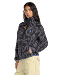 The Billabong Womens Adventure Division Switchback Fleece Jacket in Black Sands