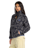 The Billabong Womens Adventure Division Switchback Fleece Jacket in Black Sands