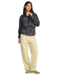 The Billabong Womens Adventure Division Switchback Fleece Jacket in Black Sands