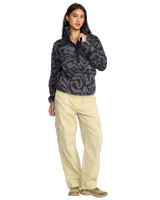 The Billabong Womens Adventure Division Switchback Fleece Jacket in Black Sands