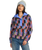 The Billabong Womens Adventure Division Switchback Pullover Fleece Jacket in Multi