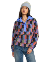 The Billabong Womens Adventure Division Switchback Pullover Fleece Jacket in Multi