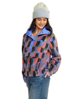 The Billabong Womens Adventure Division Switchback Pullover Fleece Jacket in Multi