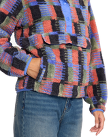 The Billabong Womens Adventure Division Switchback Pullover Fleece Jacket in Multi