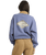 Wave Break 1/2 Zip Sweatshirt in Stone Blue