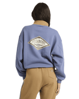 Wave Break 1/2 Zip Sweatshirt in Stone Blue