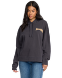 The Billabong Womens Keep It Up Hoodie in Black Sands