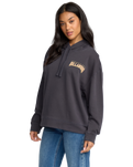 The Billabong Womens Keep It Up Hoodie in Black Sands