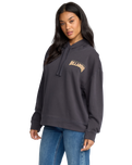 The Billabong Womens Keep It Up Hoodie in Black Sands