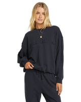 The Billabong Womens So Typical Sweatshirt in Black Pebble