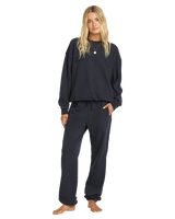 The Billabong Womens So Typical Sweatshirt in Black Pebble
