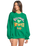 The Billabong Womens Mami Wata Kendall Crew Sweatshirt in Emerald Green