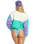 The Billabong Womens Party Block Kendal Sweatshirt in Aqua Haze