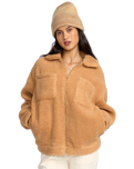 The Billabong Womens Resound Sherpa Jacket in Dusty Trails
