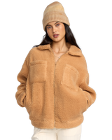 The Billabong Womens Resound Sherpa Jacket in Dusty Trails