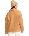 The Billabong Womens Resound Sherpa Jacket in Dusty Trails