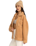 The Billabong Womens Resound Sherpa Jacket in Dusty Trails