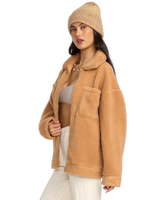 The Billabong Womens Resound Sherpa Jacket in Dusty Trails